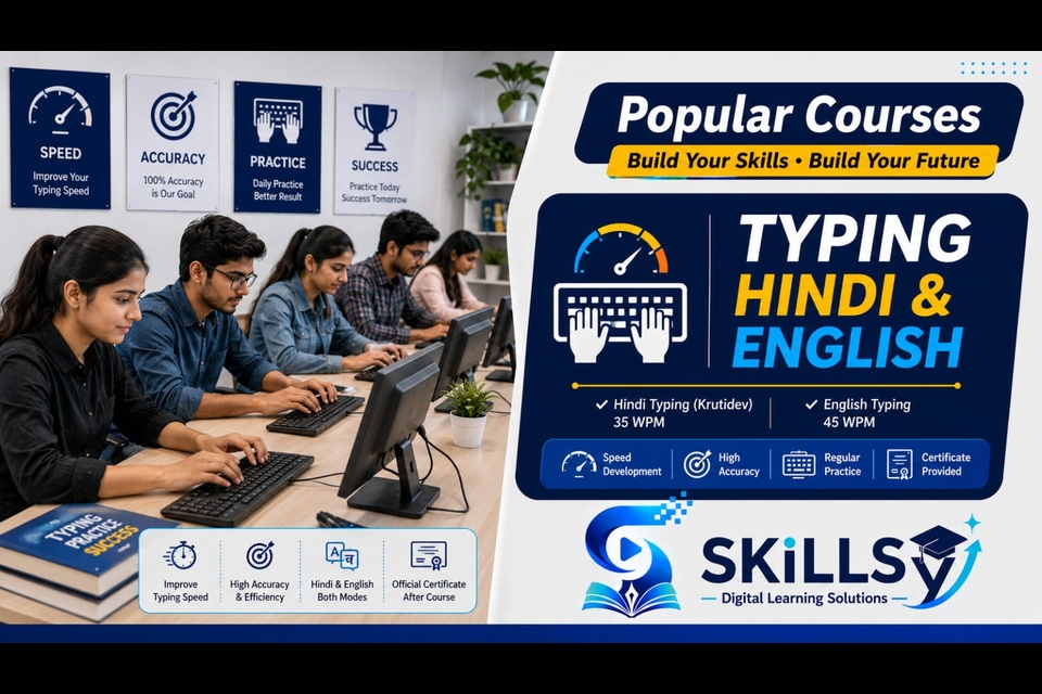 Certificate In Computer Typing (English & Hindi) course